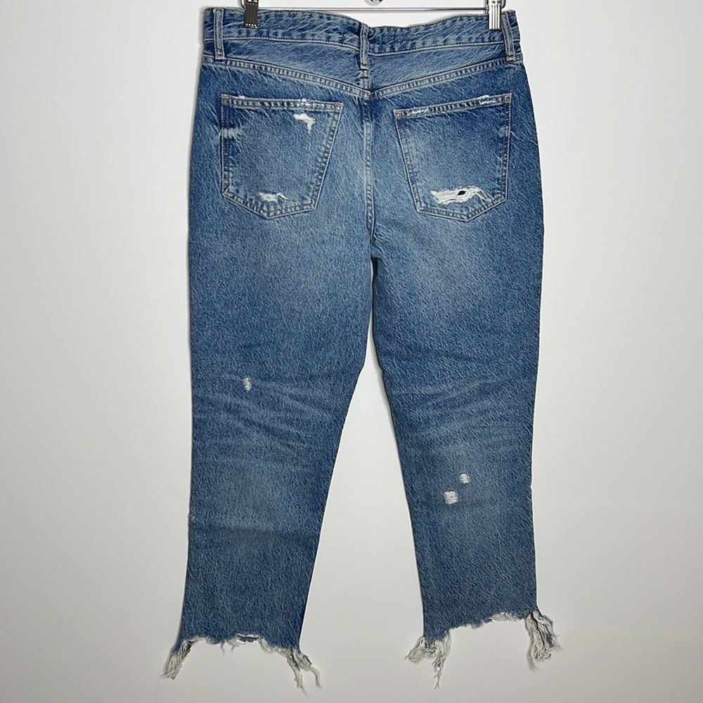 Free People We The Free Distressed Frayed Hem Ankle Jeans Sz 29 (NWOT) - Picture 4 of 10